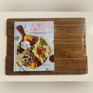 The Art of the Board Book by - Colorful Cover with serving board